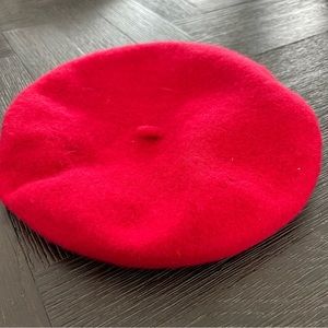 Red Wool french Beret